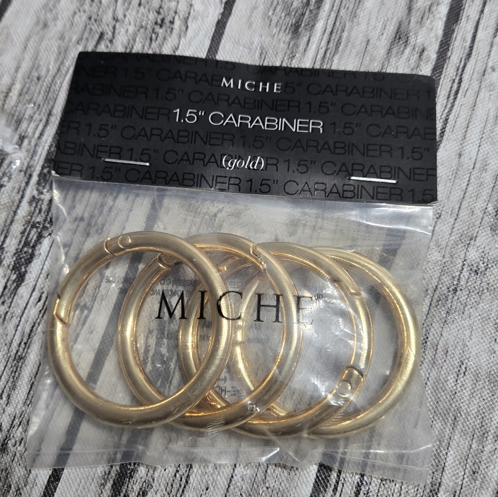Miche 1.5" Caribiner Rings Gold Replacement